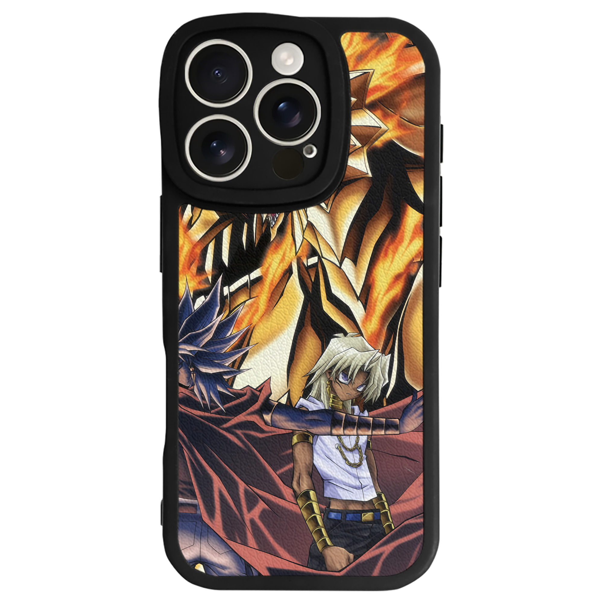 （画像用） 遊☆戯☆王 Yu-Gi-Oh! 【iPhone 16シリーズ対応】シリコンスマホケース（レザー調） 材質：シリコン